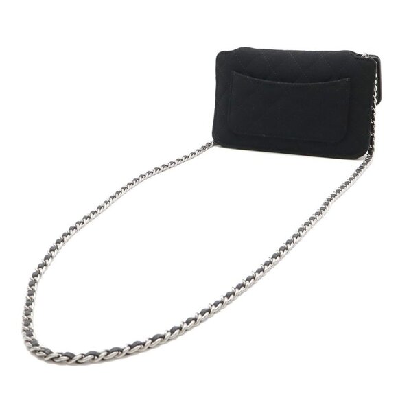 Chanel Quilted Cocomark Eco Bag Tote Bag Chain Shoulder Cotton Jersey Nylon - Picture 2 of 9